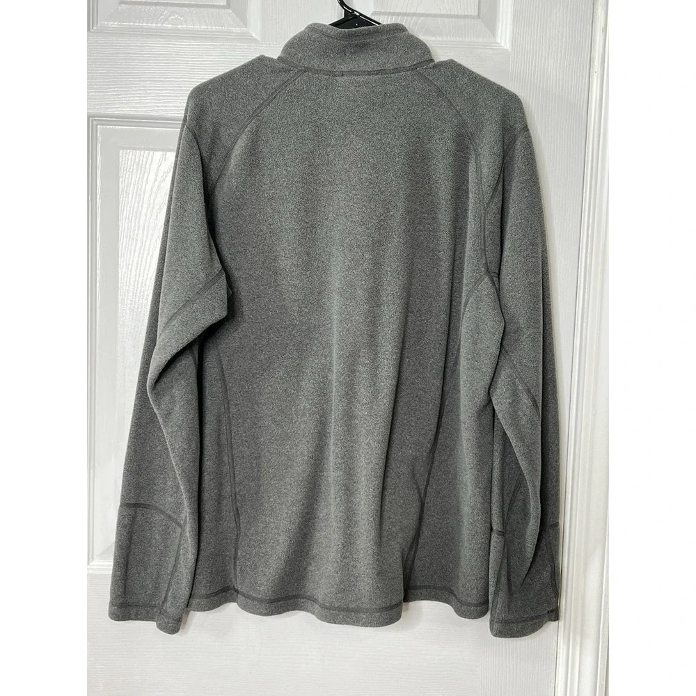 The North Face Men's M Gray Polartec Fleece 1/4 Zip‎ Pullover Lightweight Jacket